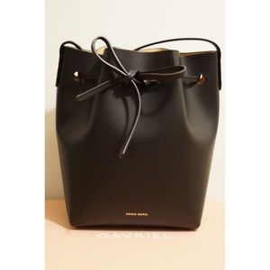 Mansur Gavriel Black Mini Bucket Bag
